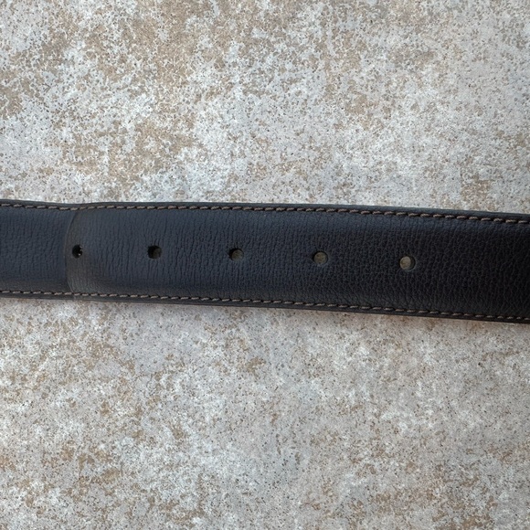 Brioni Black Leather Belt - Picture 8 of 13